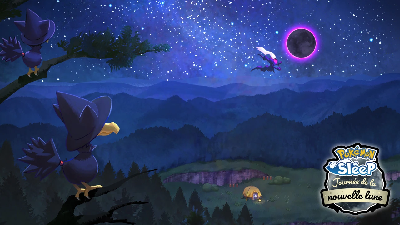 Pokémon Sleep : arrivée de la « Journée de la nouvelle lune n°1 » et ajout de Cornèbre et Corboss !